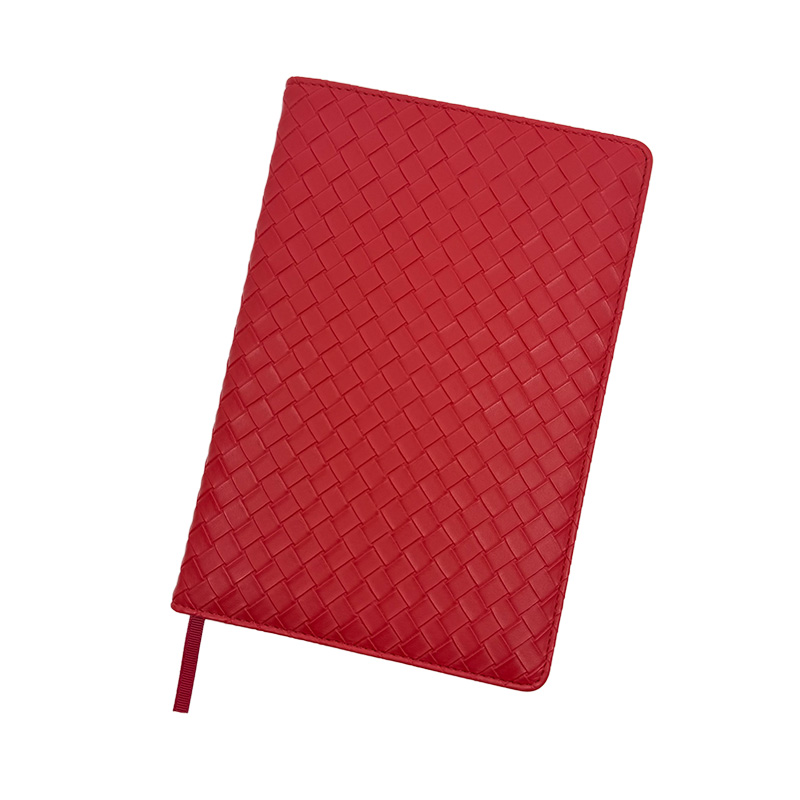 Rood lederen notebook